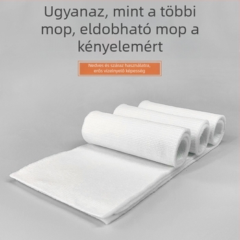 Kórházi tisztításra szánt egyszer használatos mopfej, öntapadós sík felületű mopfej, kézmosás nélkül
