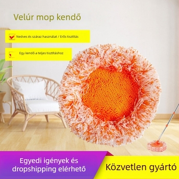 Forgó mop fej autómosáshoz, por eltávolítás, kerek napraforgó alakú fej, rugalmas univerzális illeszkedés