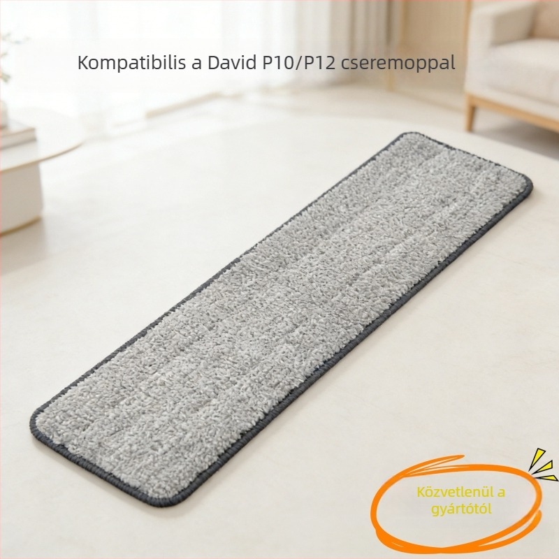David kéz nélküli lapos mophoz tartozó csereruha, kompatibilis Lazy Mop és Scratcher Mop