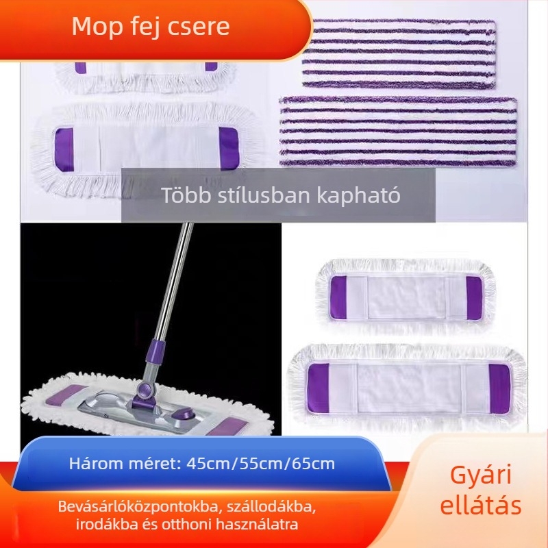 65 cm-es lapos mophoz való cserélhető pamut fej