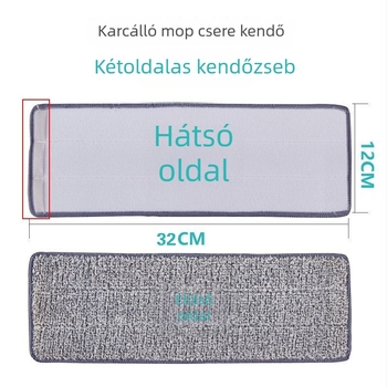 Személyre szabott lapos mop kiegészítők — cserélhető kendő, dupla végű csatlakozó párna, vastagított kétoldali védőburkolat a mopnyélhez