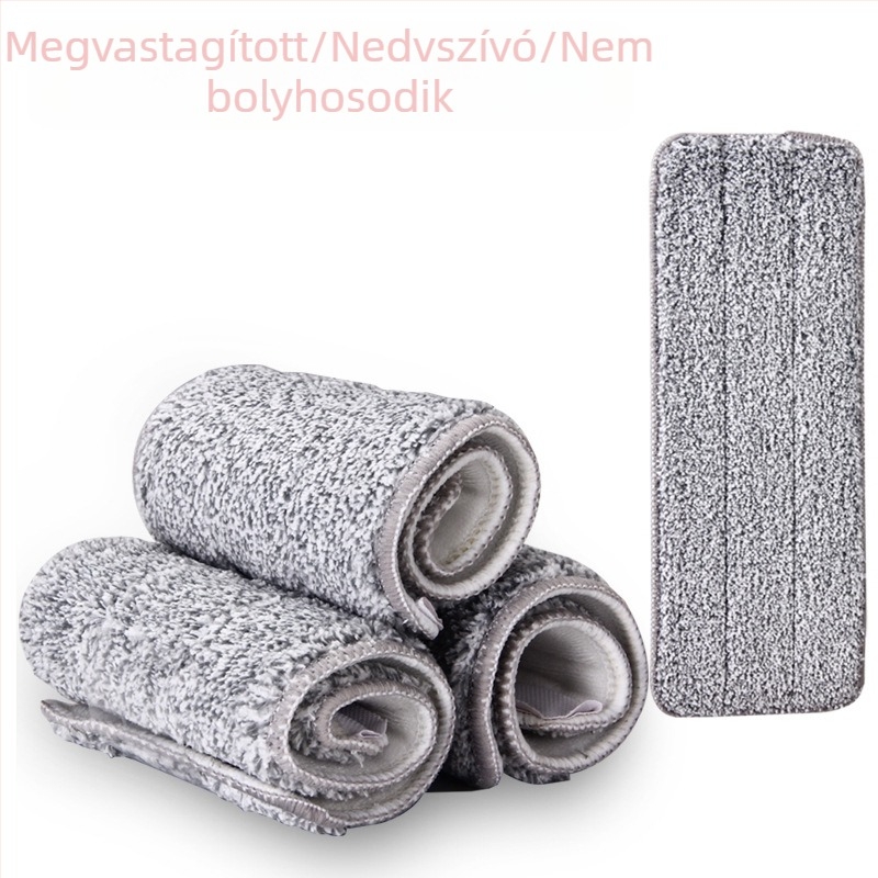 Lapos mop fejhez való cserélhető kendő Velcro-záródással, különböző méretek
