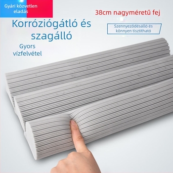 38 cm-es görgős felmosófej gumírozott pamut-szivaccal, cserefej