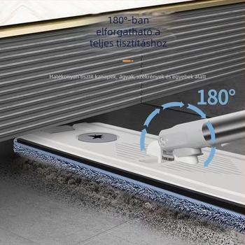 Testreszabott lapos mop fa padlókhoz, 360°-os forgatás, kézmosás nélküli használat, otthoni használatra