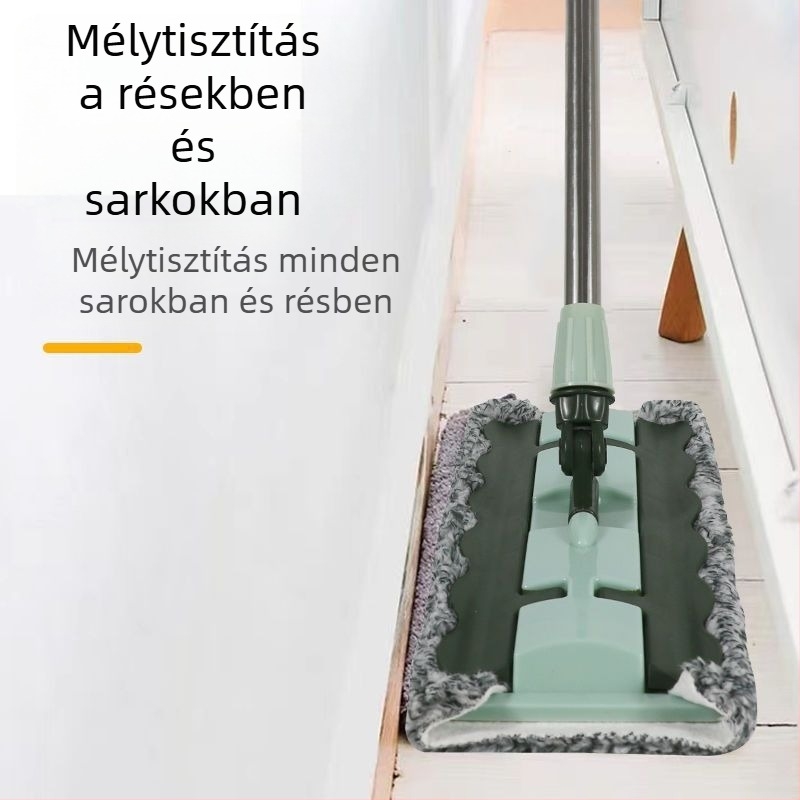 Sík felületű mop mikroszálas kendővel, otthoni használatra, új modell fa padlókhoz