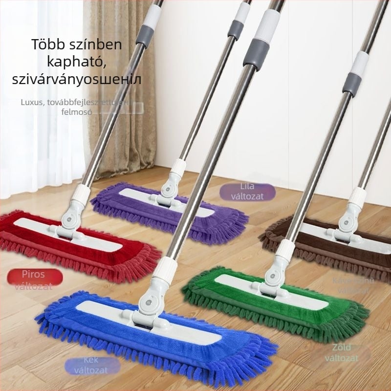 Chenille platte felmosó otthonra, szállodába és gyárba, nagy méret, kettős használat száraz és nedves tisztításra