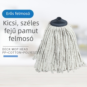 Körkörös pamutszálas mopfej – cserefej háztartási használatra, régi stílusú pamutszál