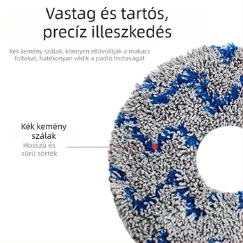 Csere mopfej Mijia söpörő robothoz, kör alakú rostos, mosható