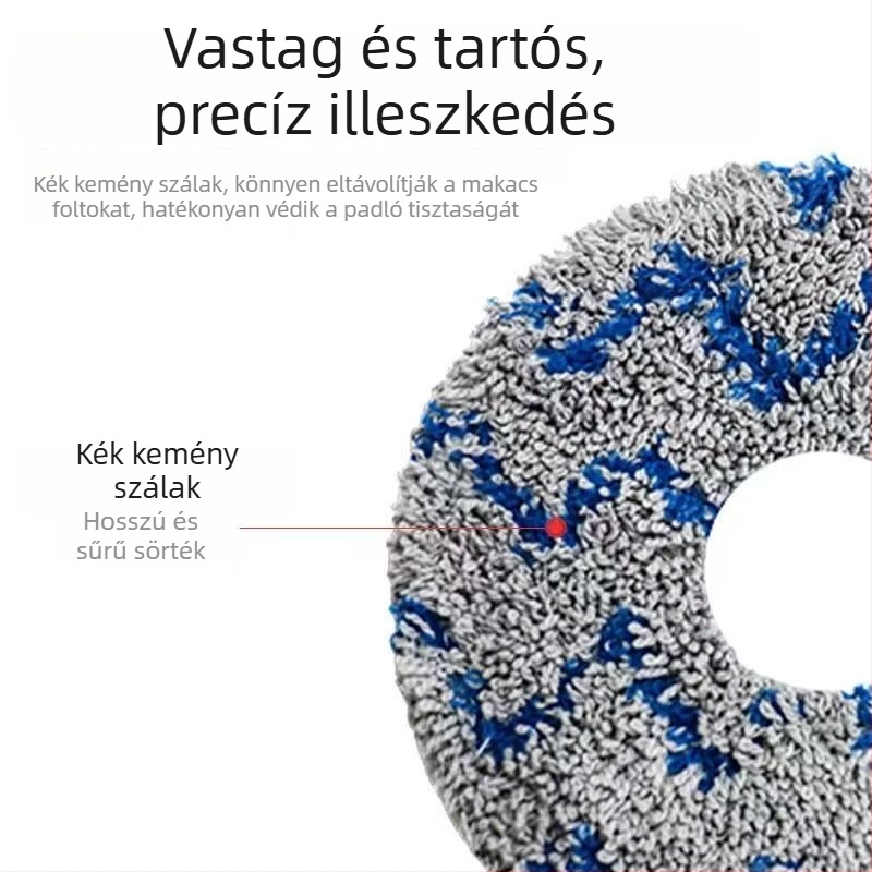 Csere mopfej Mijia söpörő robothoz, kör alakú rostos, mosható