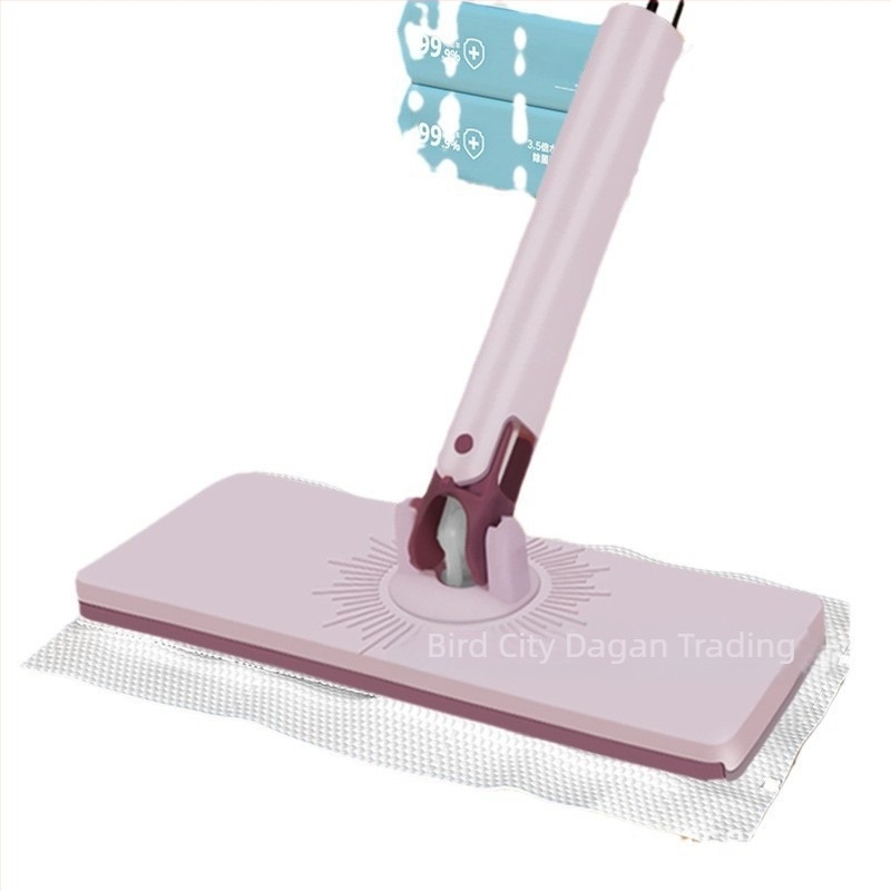 Új nagy méretű háztartási mop száraz és nedves törlőkendőkkel, textil típusú tisztító mop, sík mop