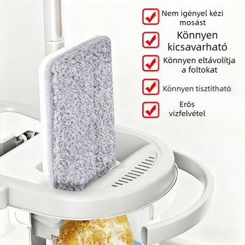Nagykereskedelmi csere kendő sík mop fejhez, kompatibilis Boshi, Meiya és Miaojie, ragasztófej, mosható