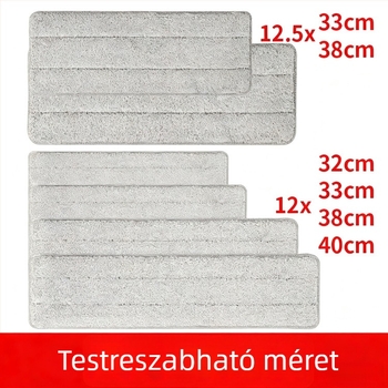 Nagykereskedelmi csere kendő sík mop fejhez, kompatibilis Boshi, Meiya és Miaojie, ragasztófej, mosható