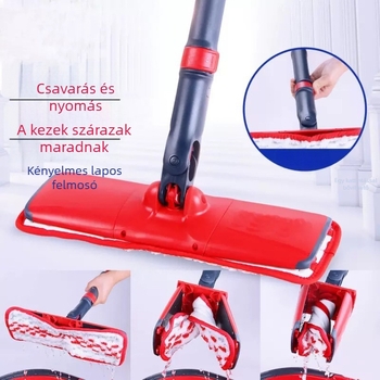 O-Cedar mikroszálas mop pótlófej, nedves és száraz használatra, kézzel mosható