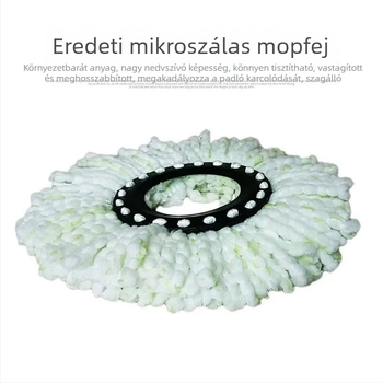 Univerzális forgó mopfej – kör alakú pamutszövet cserefej
