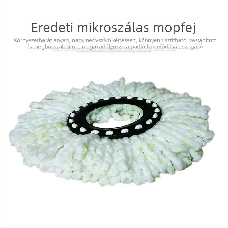 Univerzális forgó mopfej – kör alakú pamutszövet cserefej