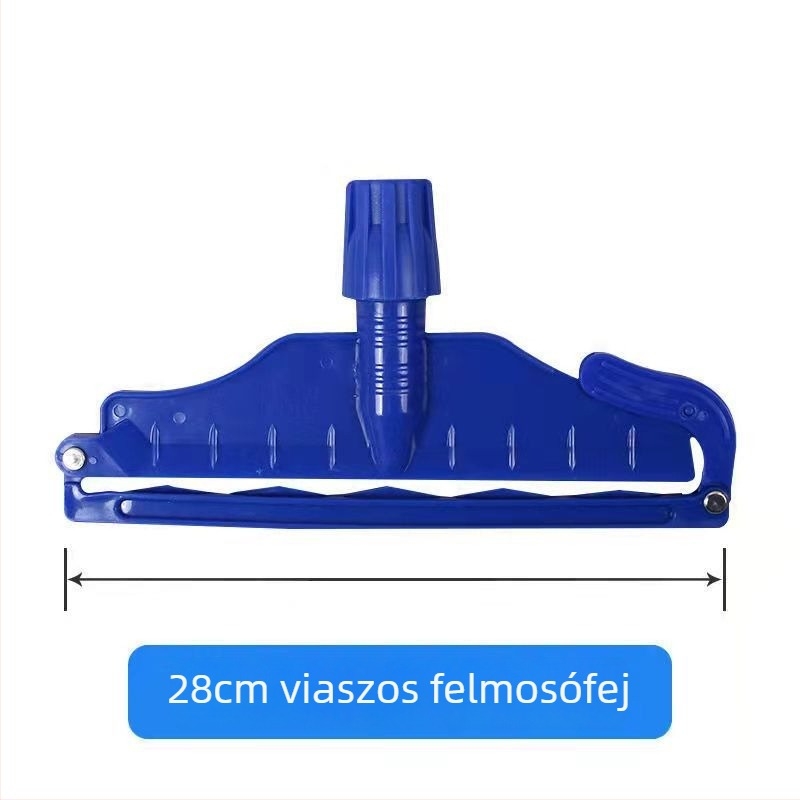 28 cm-es nagy pamutszálas mop fej, leválasztható és mosható, irodák és ingatlanok takarításához – vintage stílus