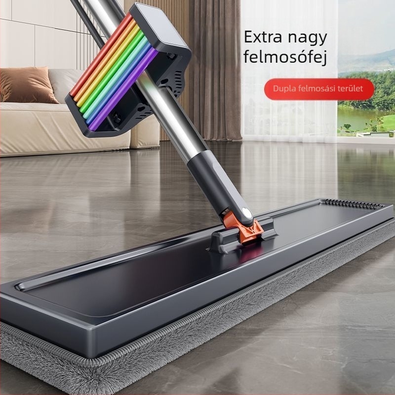 Lapos mop vastag rúddal, kézzel mosható, otthoni használatra