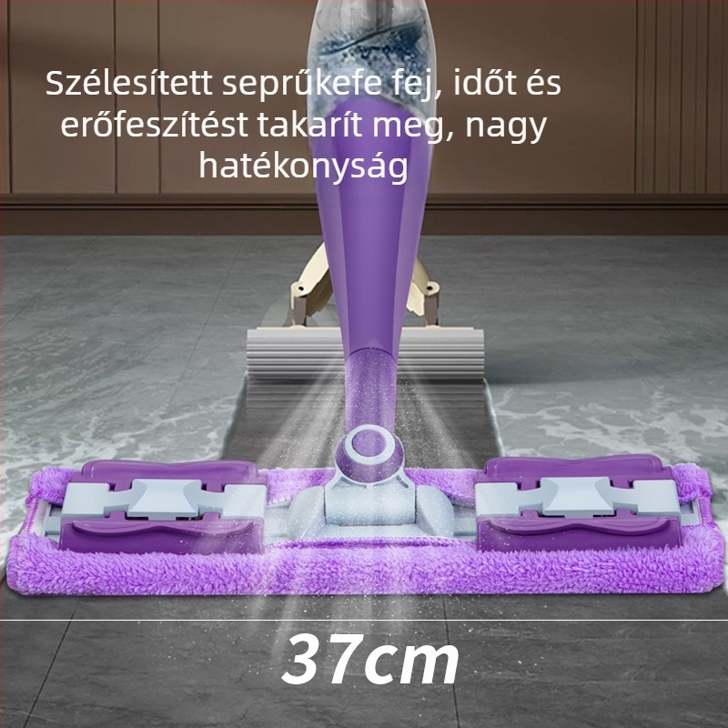 Vizes permetezésű mop padlókhoz, elektrosztatikus por eltávolítás, mosás nélkül, textilemop a padlón, száraz és nedves kettős használat, sík fej, hordozható egyszer használatos mop