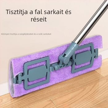 Személyre szabott textillapos felmosó önzáró csattal, levehető és mosható, száraz és nedves tisztításra