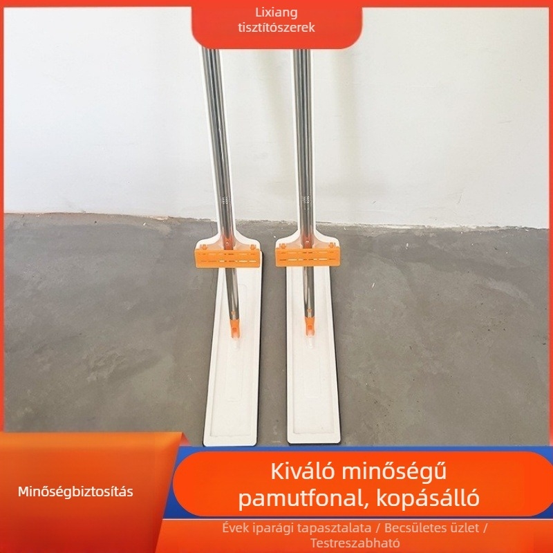 Lapos mop száraz és nedves tisztításra, vízfelvevő, háztartási használatra
