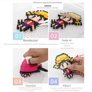 5mm Fusion gyöngyök, 72 szín, DIY puzzle készlet gyerekeknek