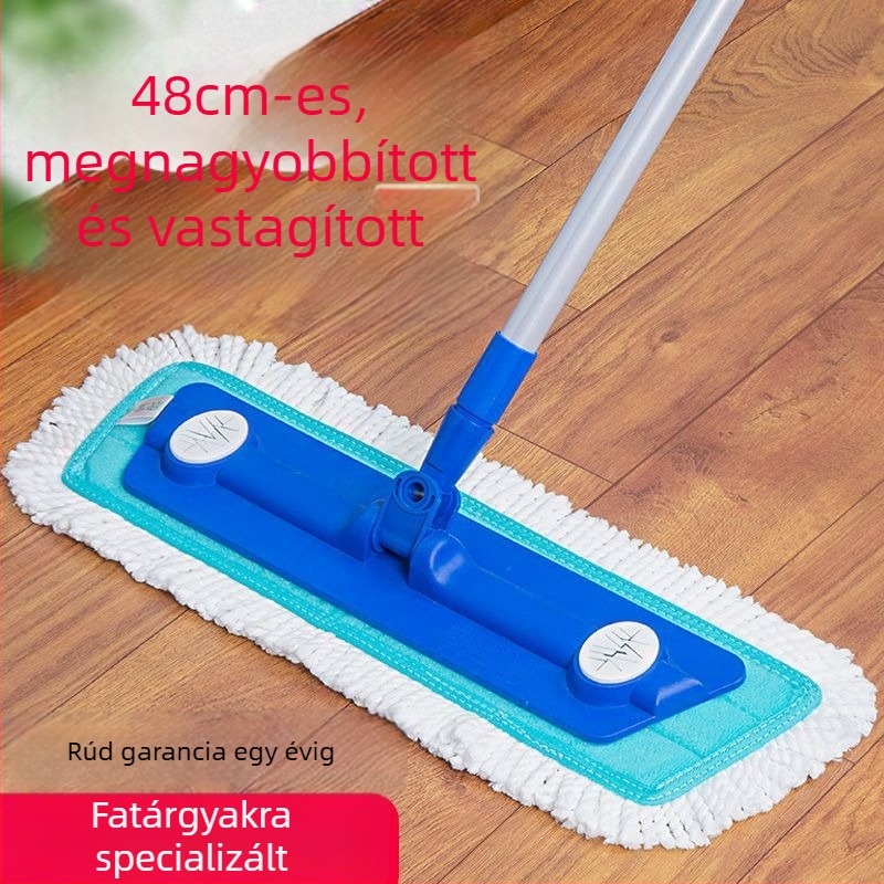 Otthoni lapos mop mikroszálas, száraz és nedves tisztítás, beltéri használatra