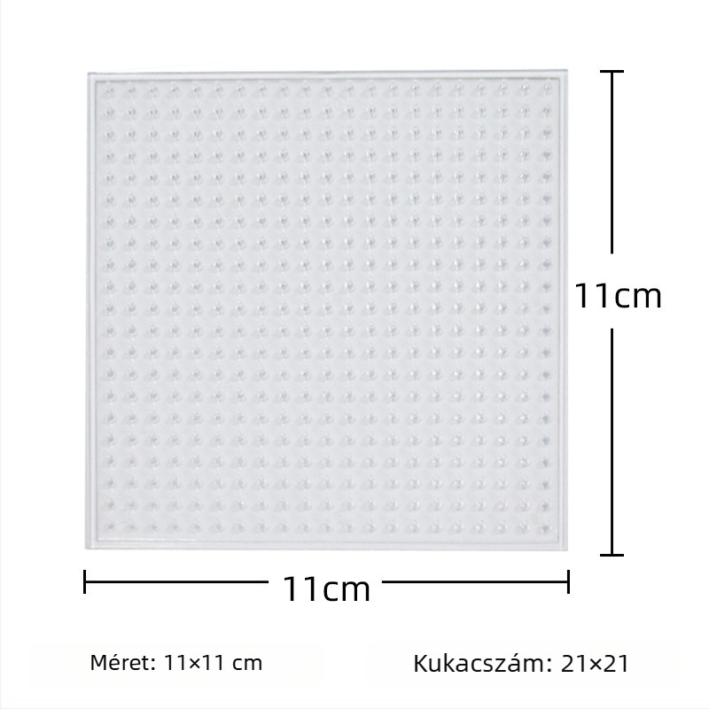 5 mm gyöngy sablon, 11×11, gyermek DIY oktató puzzle-tábla