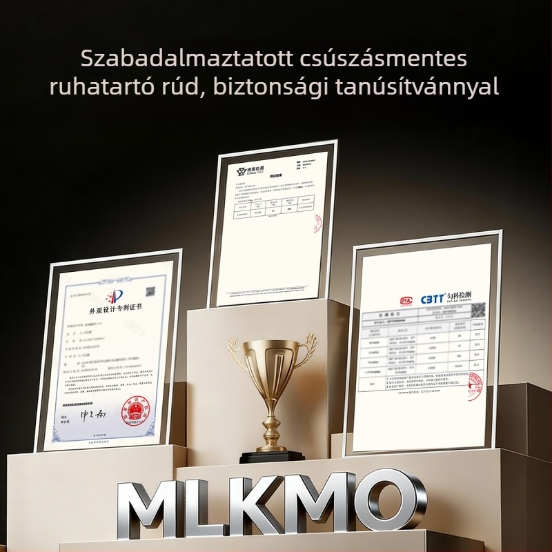 201 rozsdamentes acélból készült teleszkópos ruhaszárító rúd balkonos és gardróbhoz, fúrás nélkül, nagy teherbírás