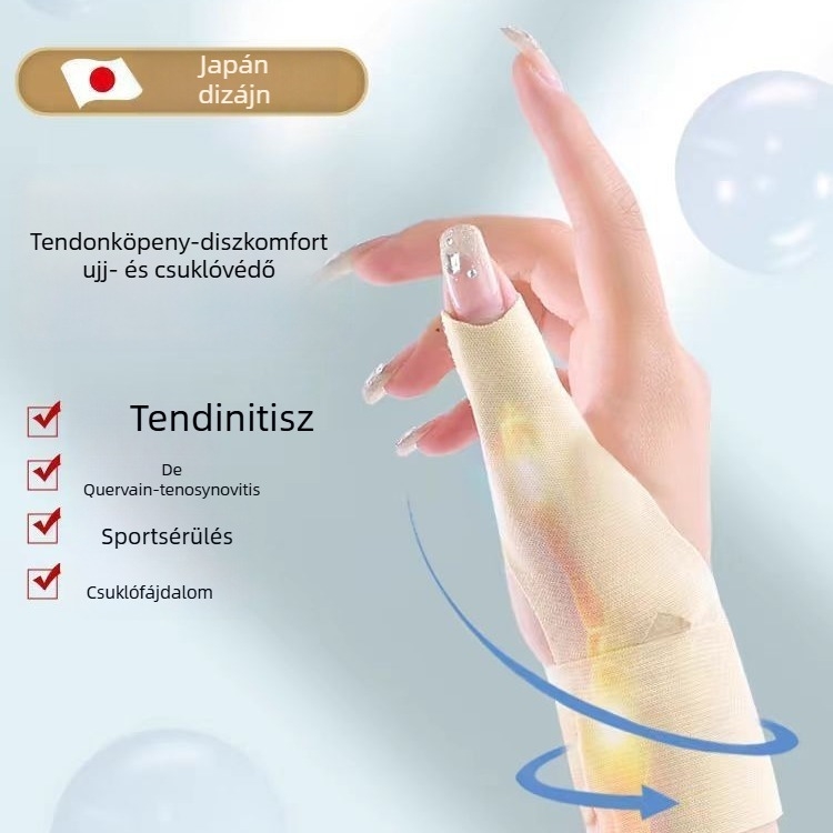 Japán orvosi csukló- és ujjtartó védő, támogatás a hüvelykujjnak és fedél a heghez