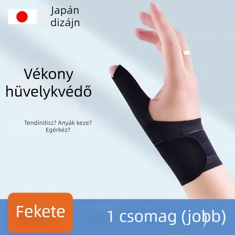 Japán orvosi csukló- és ujjtartó védő, támogatás a hüvelykujjnak és fedél a heghez