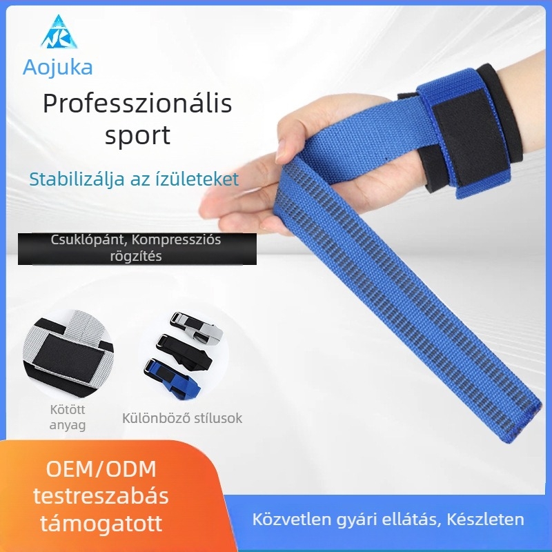 Rugalmas csuklóvédő edzéshez, támogatás súlyemeléshez és fekvőtámaszhoz, csúszásmentes védelem a csuklónak