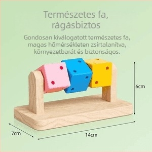 Interaktív játék hörcsögök és tengerimalacok számára – Rubik-kocka jellegű labirintus tájjal