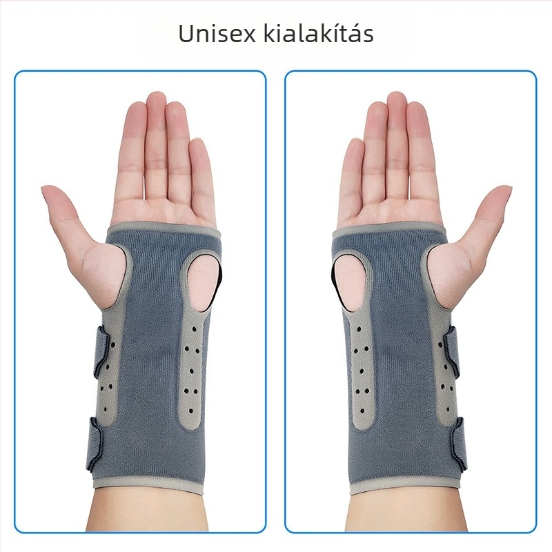 Csuklópánt acélrúdtámogatással kosárlabda és röplabda számára – ficam elleni, kompressziós csuklószorító edzéshez és súlyemeléshez, tenyérvédő