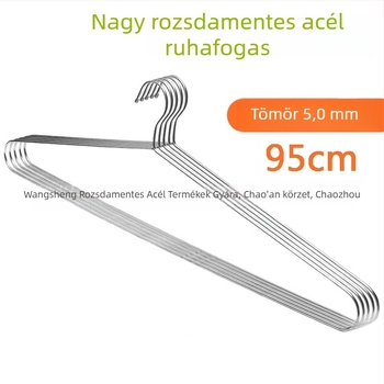 Nagy méretű rozsdamentes acél ruhatartó, könnyed luxus stílus, törölközőtartóval és hely a nadrágokra és nyakkendőkre