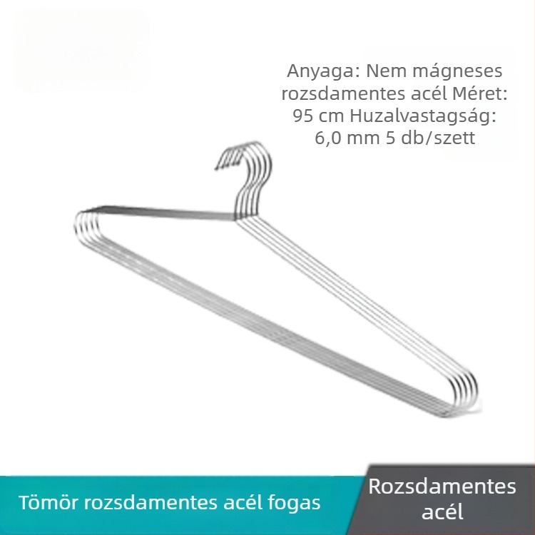 Nagy méretű rozsdamentes acél ruhatartó, könnyed luxus stílus, törölközőtartóval és hely a nadrágokra és nyakkendőkre