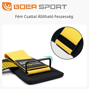Boer csúszásmentes edzőöv húzódzkodáshoz, felhúzáshoz, fekvenyomáshoz és rudas edzéshez