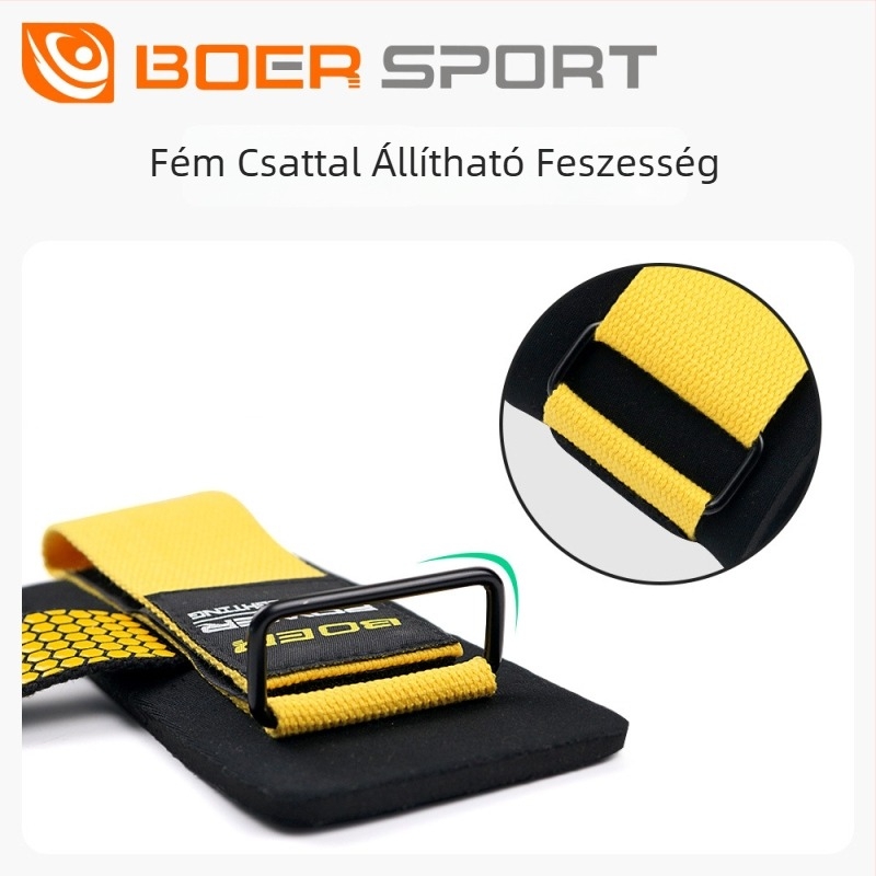 Boer csúszásmentes edzőöv húzódzkodáshoz, felhúzáshoz, fekvenyomáshoz és rudas edzéshez