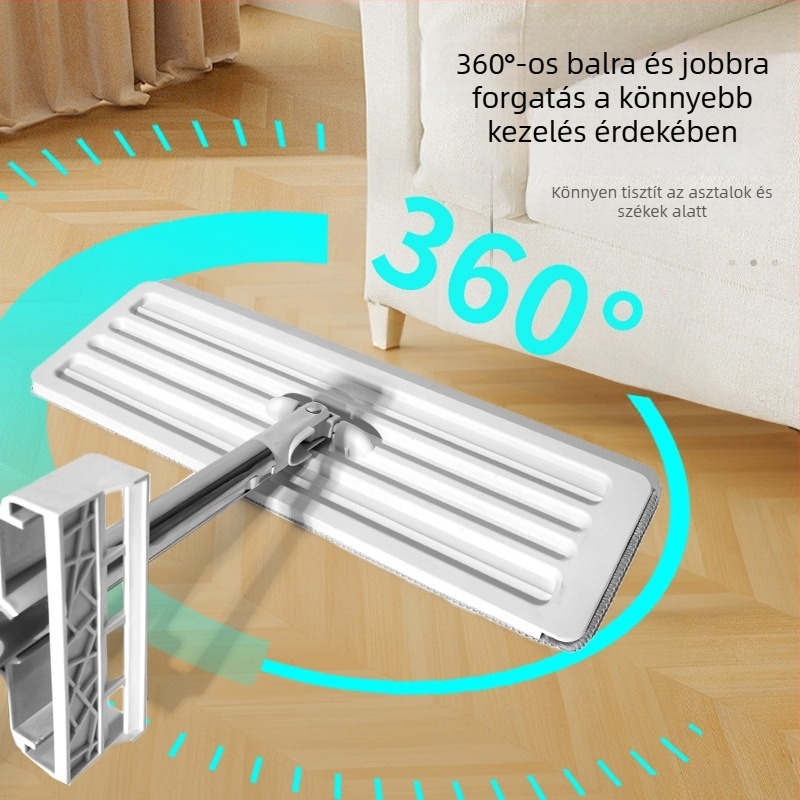 Kéz érintése nélküli lapos mop otthonra – kétfunkciós, összecsukható