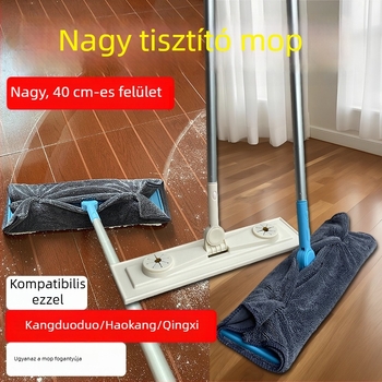 Lapos mop Chenille párnával, 40 cm, nagy méretű otthoni tisztításra