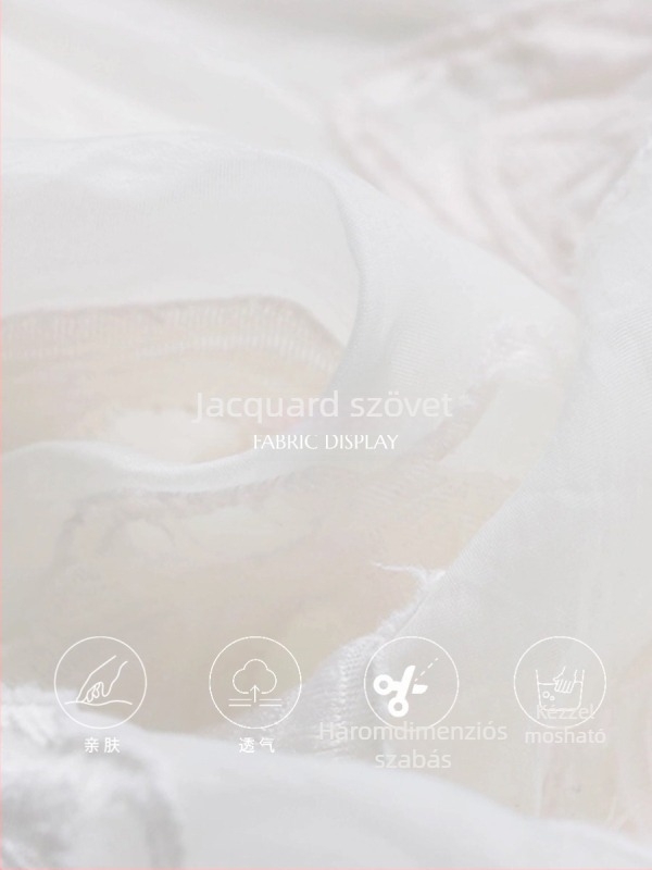 Moonlight Rose jacquard hímzett ujjatlan ruha, laza szabású, ZY2978