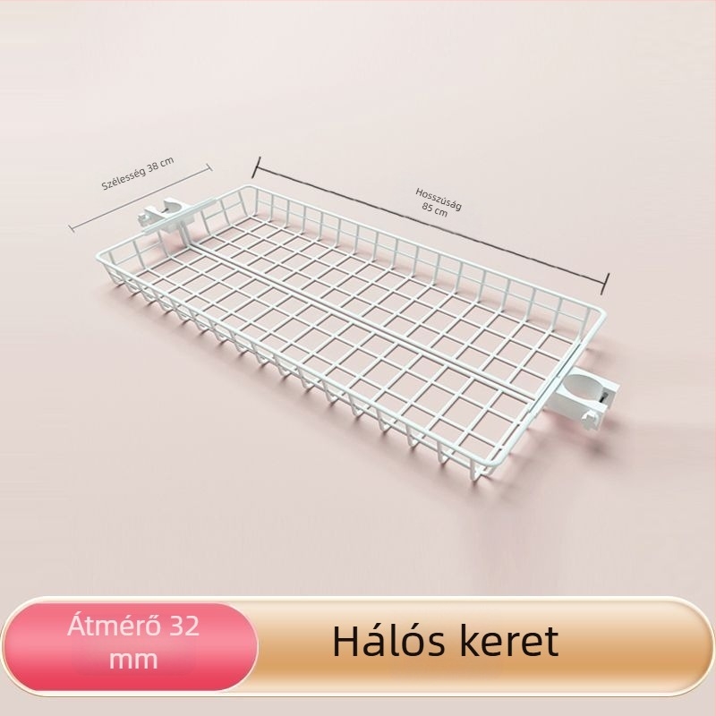 38 mm-es fúrás nélküli kiegészítők mennyezetig érő ruhásszekrényhez, teleszkópos gardróbrendszer
