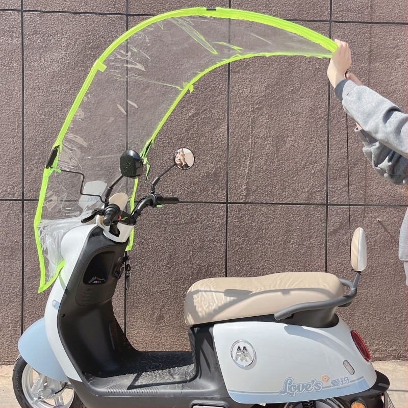 Univerzális elektromos jármű előtti szélvédő, átlátszó panel, védelem a hideg, a széltől és az esőtől, vastabb és hosszabb minden évszakra