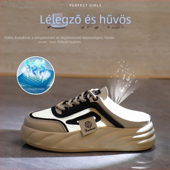 Női slip-on szandál vastag talppal – retro casual strand szandálok, 2026 nyár KT2633