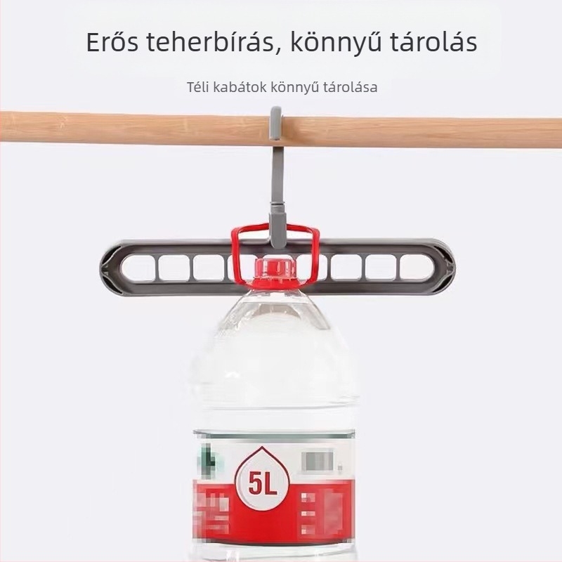 Új kilenclyukú forgó ruhafogas és gardróbszervező