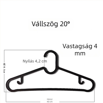 Minimalista, csúszásmentes fekete-fehér műanyag ruhakaszók, kettős használatra száraz és nedves ruhákhoz, erkélyre és gardróbba