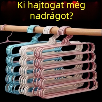 Öt szintű nadrágakasztó – helytakarékos garderob tároló rendszer