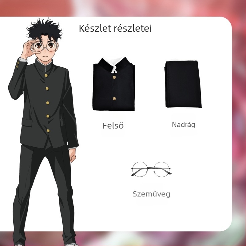 Takakura Ken cosplay: szupernaturális fegyveres megjelenés, japán JK iskolai egyenruha