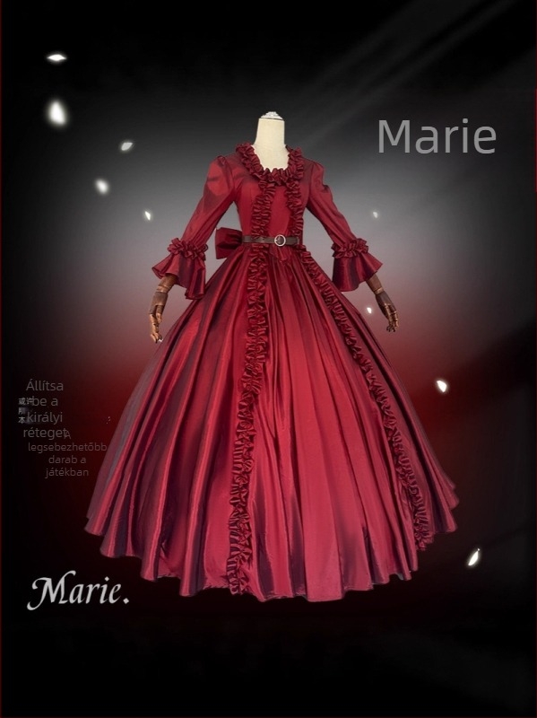 Identity V cosplay jelmez – Lady Red eredeti skin, teljes készlet övvel