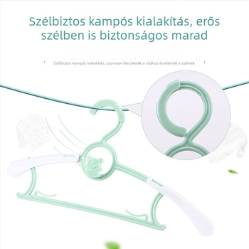 Kihúzható gyerekruhaakasztó újszülötteknek és csecsemőknek, kompakt otthoni használatra
