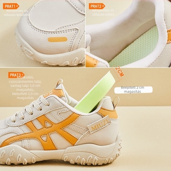 Női dad shoes rejtett magasság-növelő, koreai stílusú, új modell 2026 tavasz, sportos-casual, vastag talp RD1817